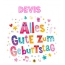 Bunte Geburtstagsgre fr Devis