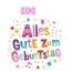 Bunte Geburtstagsgre fr Ede