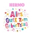 Bunte Geburtstagsgre fr Hermo