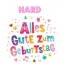 Bunte Geburtstagsgre fr Hard