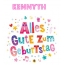 Bunte Geburtstagsgre fr Kennyth