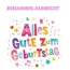 Bunte Geburtstagsgre fr Johannes-Albrecht