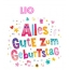 Bunte Geburtstagsgre fr Lio