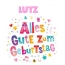 Bunte Geburtstagsgre fr Lutz