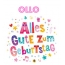 Bunte Geburtstagsgre fr Ollo