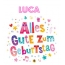 Bunte Geburtstagsgre fr Luca