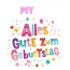 Bunte Geburtstagsgre fr Pit