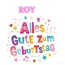 Bunte Geburtstagsgre fr Roy