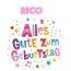 Bunte Geburtstagsgre fr Rico