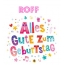 Bunte Geburtstagsgre fr Roff