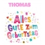 Bunte Geburtstagsgre fr Thomas