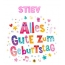 Bunte Geburtstagsgre fr Stiev