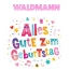 Bunte Geburtstagsgre fr Waldmann