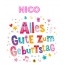 Bunte Geburtstagsgre fr Nico