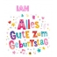 Bunte Geburtstagsgre fr Ian