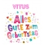 Bunte Geburtstagsgre fr Vitus