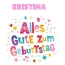 Bunte Geburtstagsgre fr Kristina