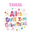 Bunte Geburtstagsgre fr Tanja