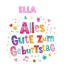 Bunte Geburtstagsgre fr Ella