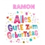 Bunte Geburtstagsgre fr Ramon