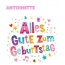 Bunte Geburtstagsgre fr Antoinette