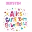 Bunte Geburtstagsgre fr Kerstin