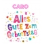 Bunte Geburtstagsgre fr Caro