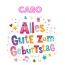 Bunte Geburtstagsgre fr Caro