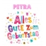 Bunte Geburtstagsgre fr Petra