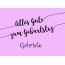 Ein einfacher Geburtstagsgru fr Gabriele