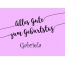 Ein einfacher Geburtstagsgru fr Gabriela