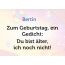 Zum Geburtstag ein Gedicht fr Bertin