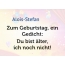 Zum Geburtstag ein Gedicht fr Alois-Stefan