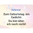 Zum Geburtstag ein Gedicht fr Aldemar