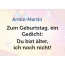 Zum Geburtstag ein Gedicht fr Armin-Martin