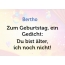 Zum Geburtstag ein Gedicht fr Bertho