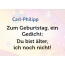 Zum Geburtstag ein Gedicht fr Carl-Philipp