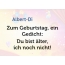 Zum Geburtstag ein Gedicht fr Albert-Di