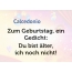 Zum Geburtstag ein Gedicht fr Calcedonio