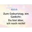 Zum Geburtstag ein Gedicht fr Alrich