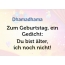 Zum Geburtstag ein Gedicht fr Dhamadhama