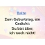 Zum Geburtstag ein Gedicht fr Balte