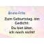 Zum Geburtstag ein Gedicht fr Bruno-Fritz