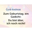 Zum Geburtstag ein Gedicht fr Curd-Andreas