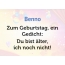 Zum Geburtstag ein Gedicht fr Benno