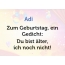 Zum Geburtstag ein Gedicht fr Adi