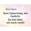 Zum Geburtstag ein Gedicht fr Ben-Jason