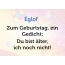 Zum Geburtstag ein Gedicht fr Eglof