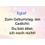 Zum Geburtstag ein Gedicht fr Eglof