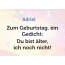 Zum Geburtstag ein Gedicht fr Adriel